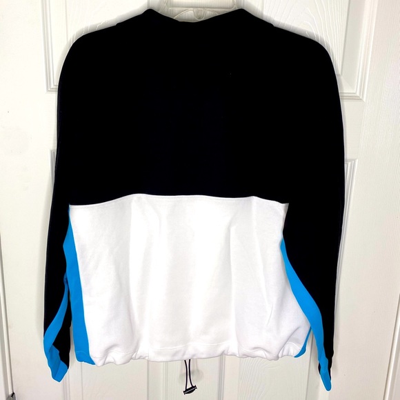 DKNY Sport Woman’s Colorblock Pullover Quarter Zip Sweatshirt - Picture 4 of 7